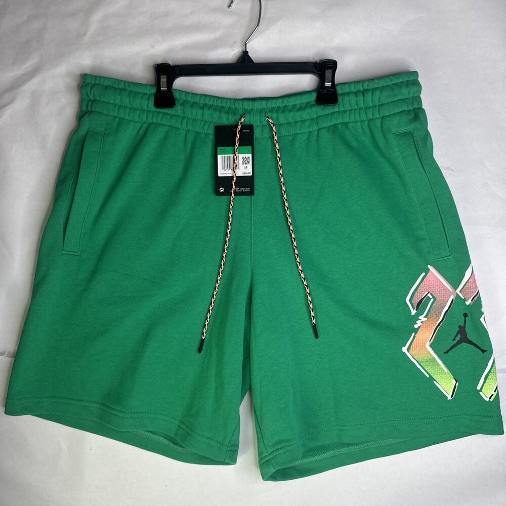 Jordan Sport DNA Fleece Shorts Mens Extra Large Green HBR Sweatshorts Nike Air